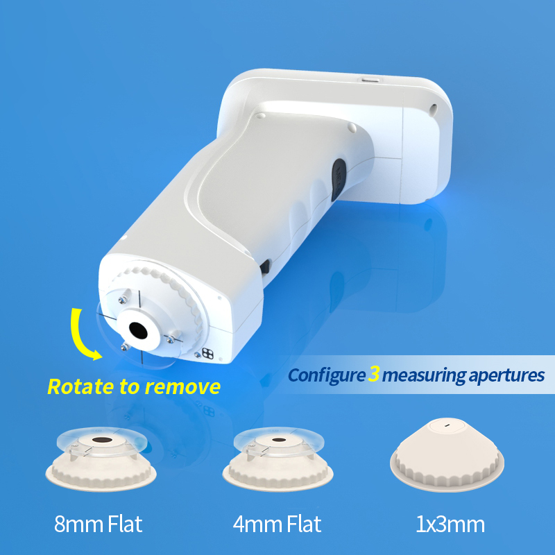 Equipped with three measuring apertures to meet the needs of more sample measurement