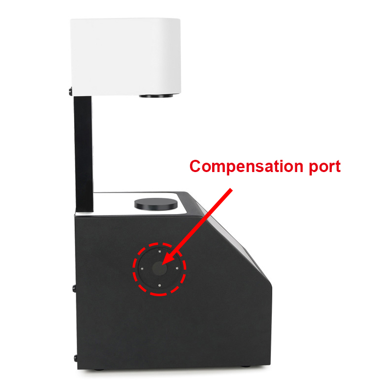 With compensation port, so that the measurement data more accurate